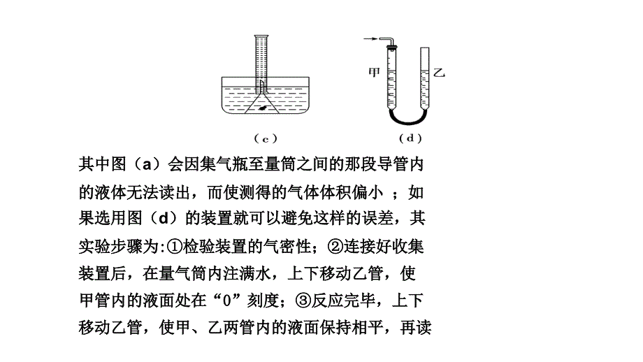 2011届高三高考化学总复习教程人教系列一单元实验探究气体的课件_第2页