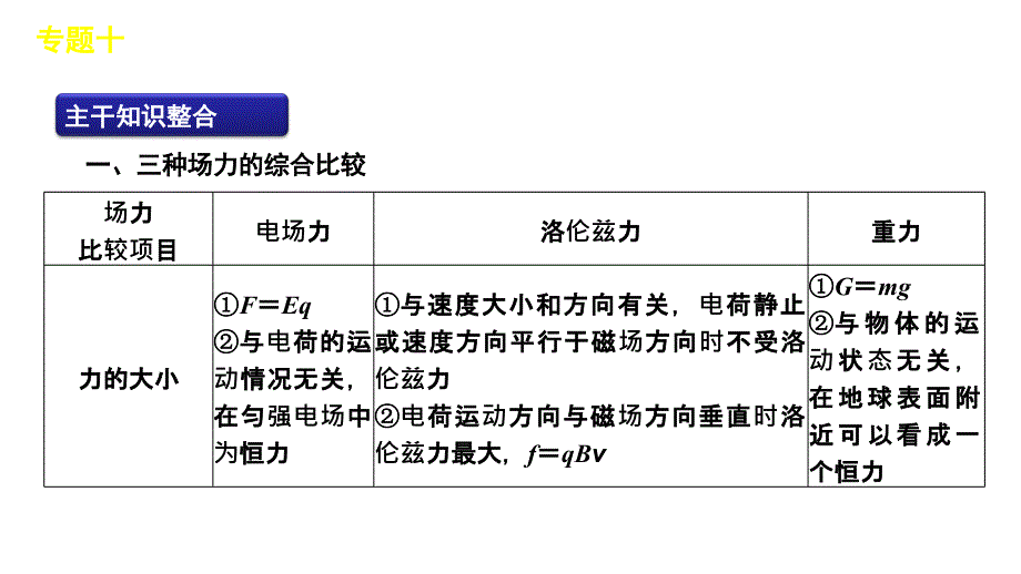 2012届高三高考物理二轮复习精品教程大纲版专题10磁场演示文稿_第2页