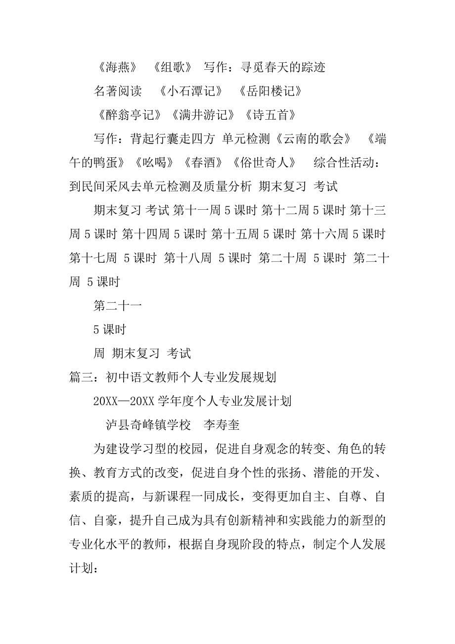 初中语文教师工作计划.doc_第5页