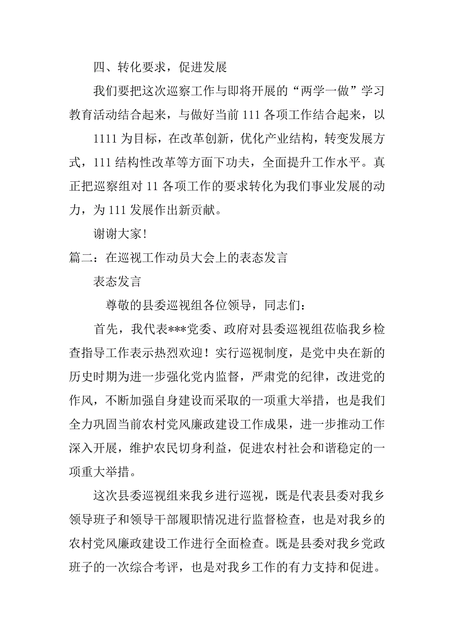 巡视动员会表态发言稿.doc_第3页