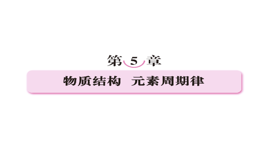 2011届高三高考化学总复习系列51元素周期表演示文稿_第1页