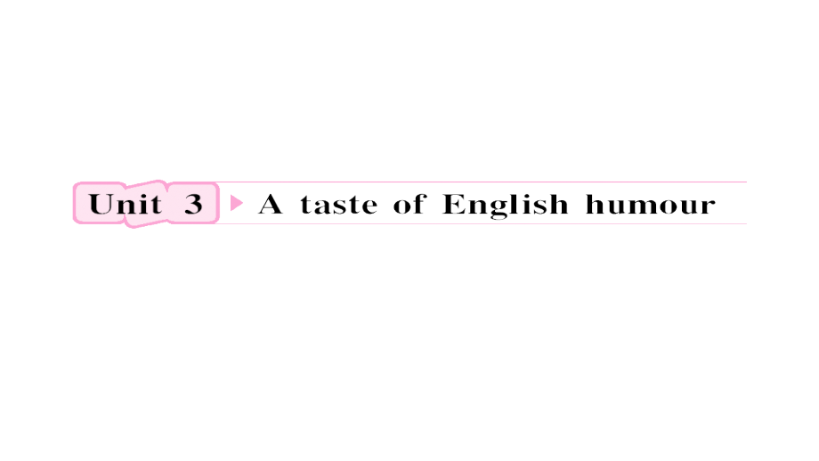 2012高三高考英语Unit3AtasteofEnglishhumour知识与要点教程新人教版必修4演示文稿_第1页