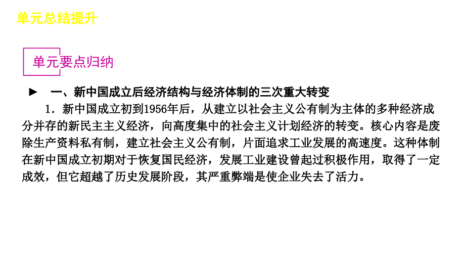 2013届高三高考历史新课标人教版一轮复习教程十一单元中国特色课件_第3页