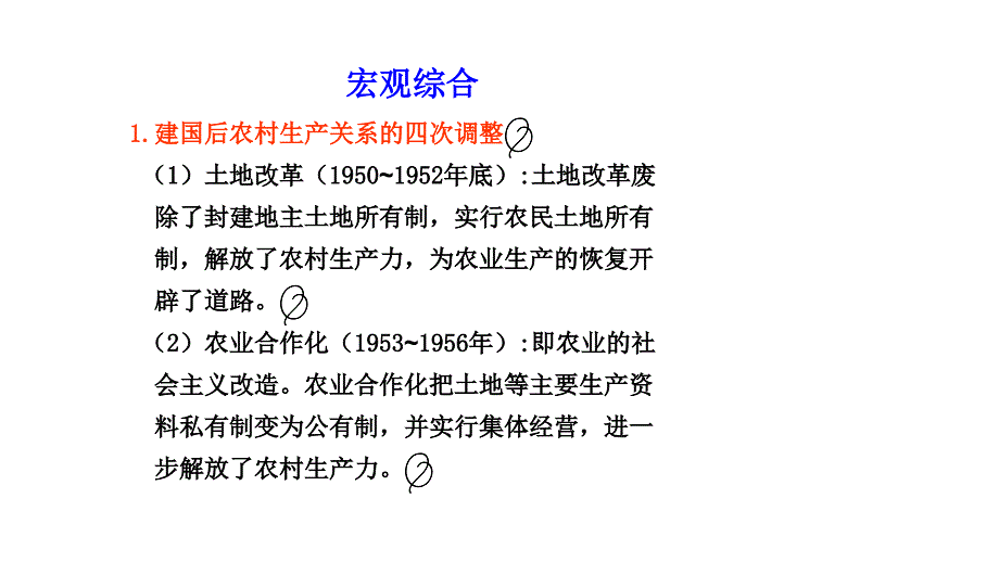 2011届高三高考历史一轮复习教程12单元中国特色社会主义建设的道路课件_第3页