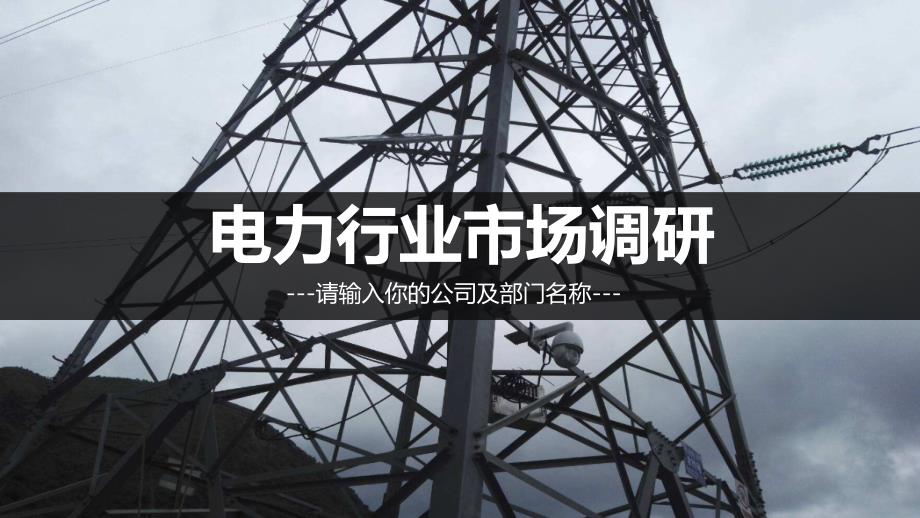 电力行业调研报告_第1页