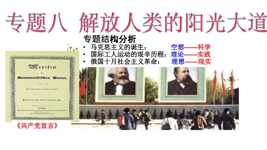 2011年高三高考历史一轮总复习必修Ⅰ专题八解放人类的阳光大道教程_第4页