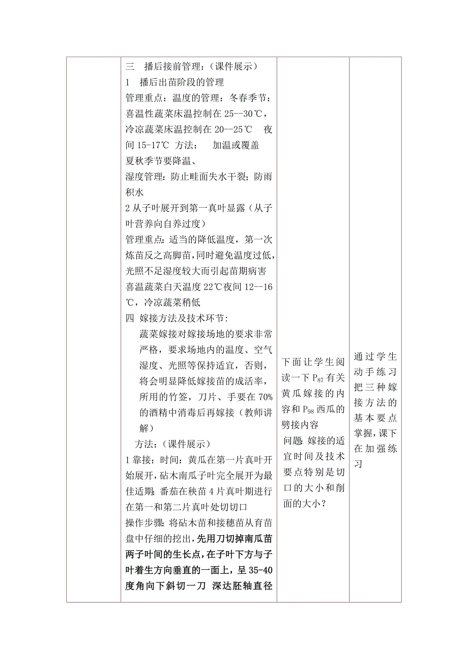 蔬菜嫁接育苗教学设计与反思全.doc_第4页