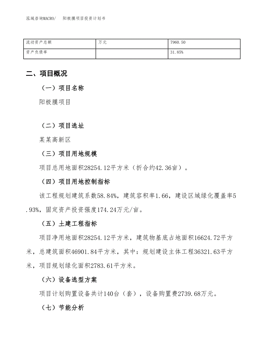 （项目申请模板）阳极膜项目投资计划书_第4页