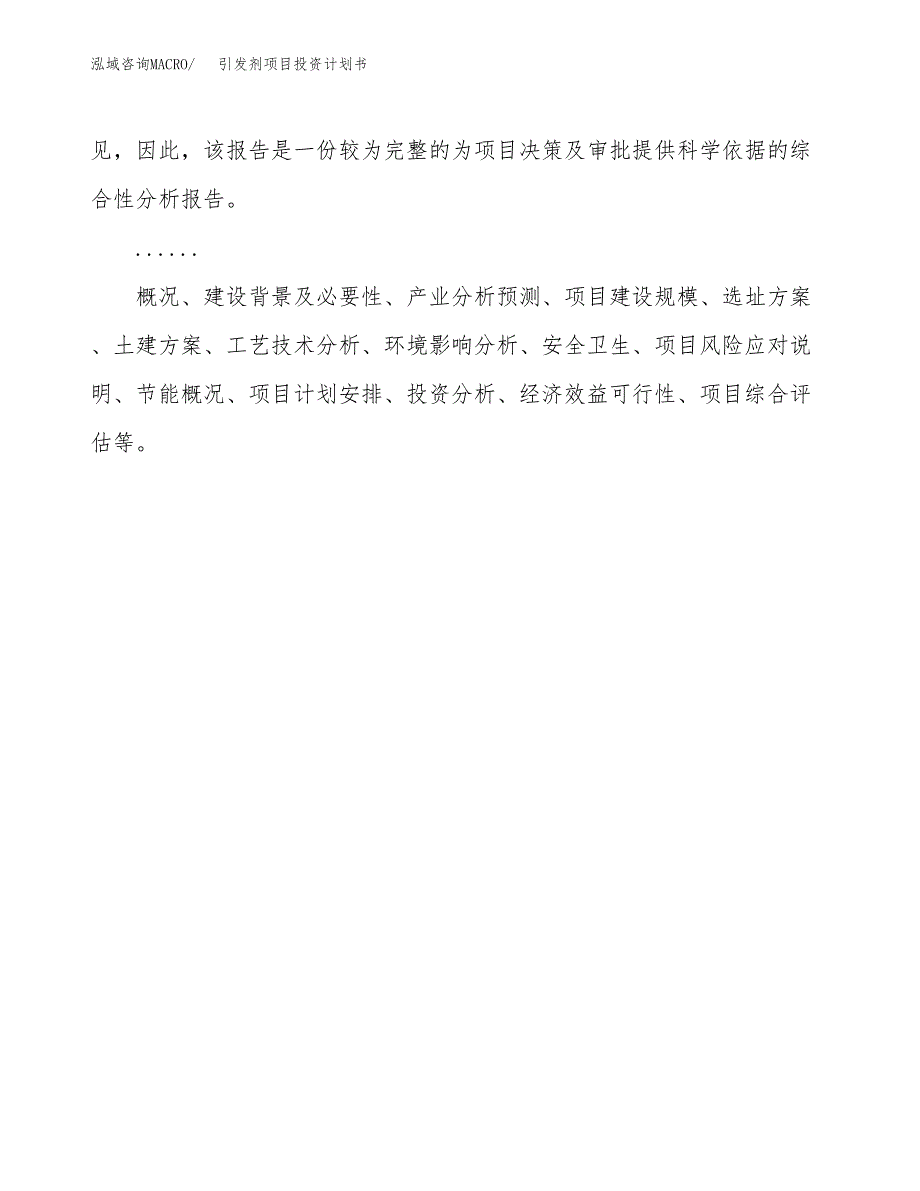 （申请模板）引发剂项目投资计划书_第2页