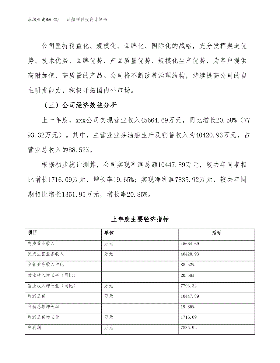 （申请模板）油船项目投资计划书_第4页