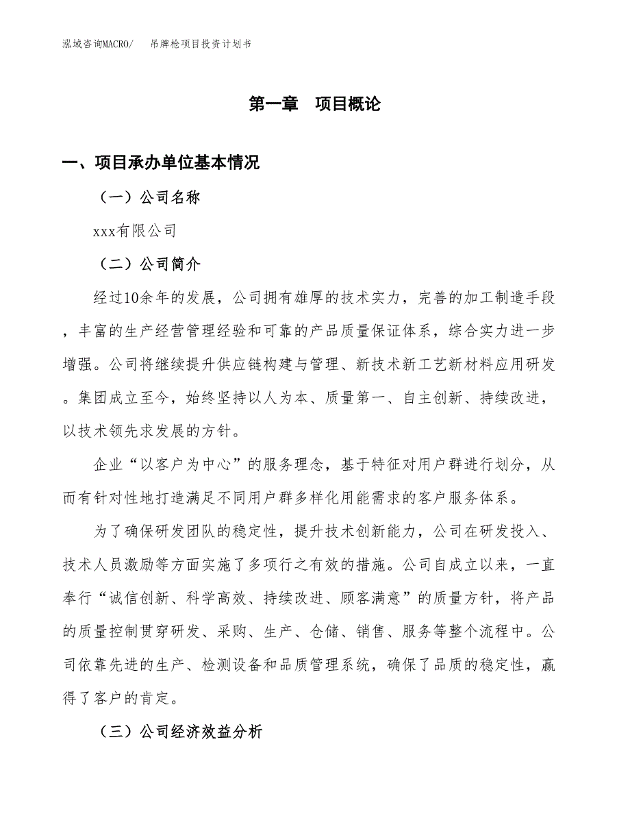 （申请模板）吊牌枪项目投资计划书_第2页