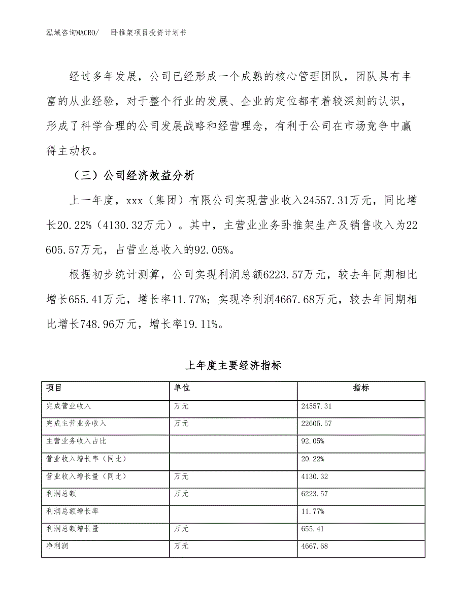 （项目申请模板）卧推架项目投资计划书_第4页