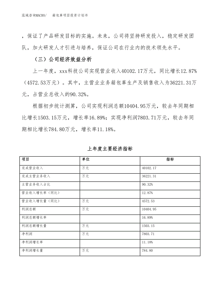 （项目申请模板）箱包革项目投资计划书_第4页