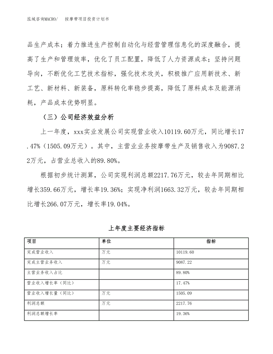 （申请模板）按摩带项目投资计划书_第4页