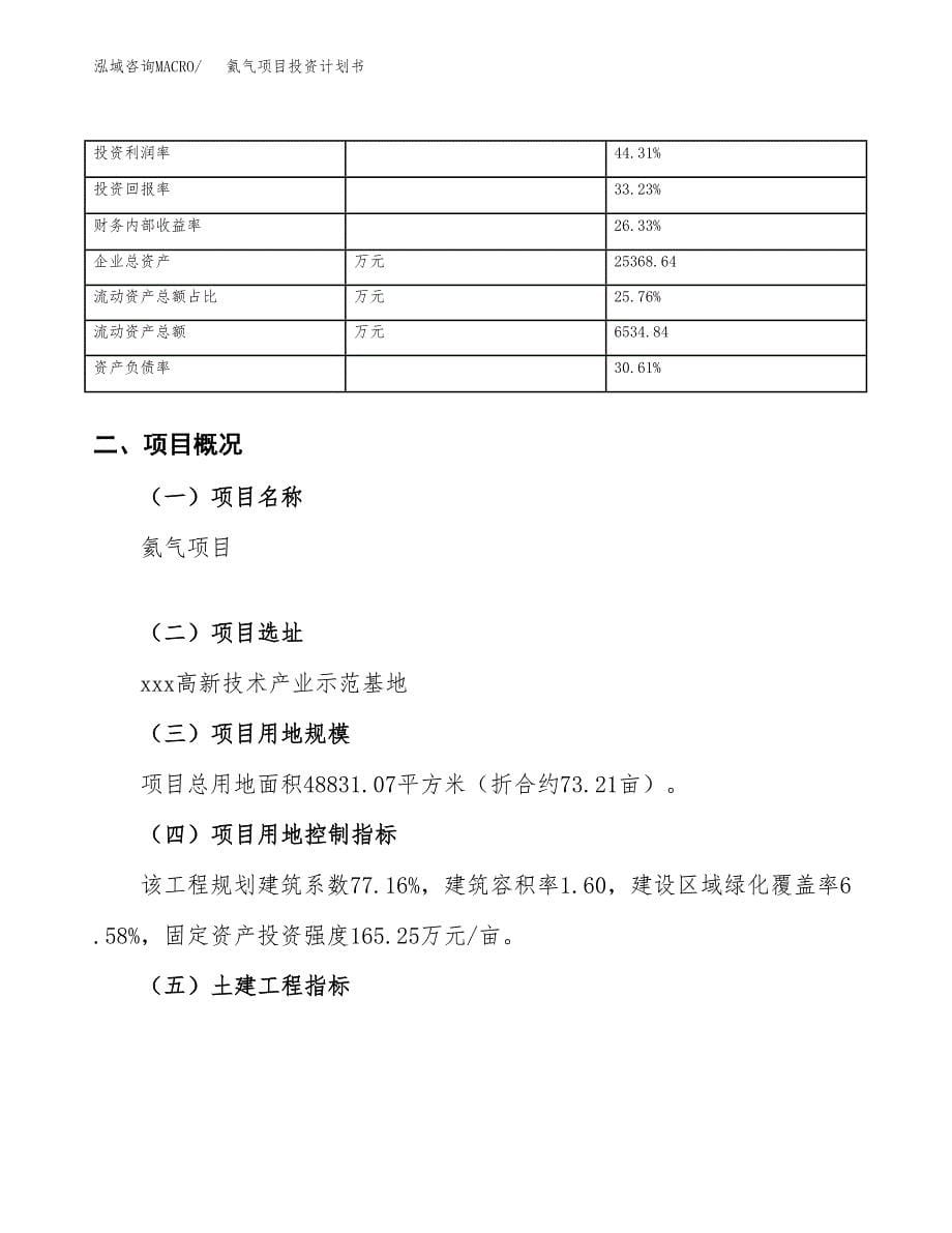 （申请模板）氦气项目投资计划书_第5页