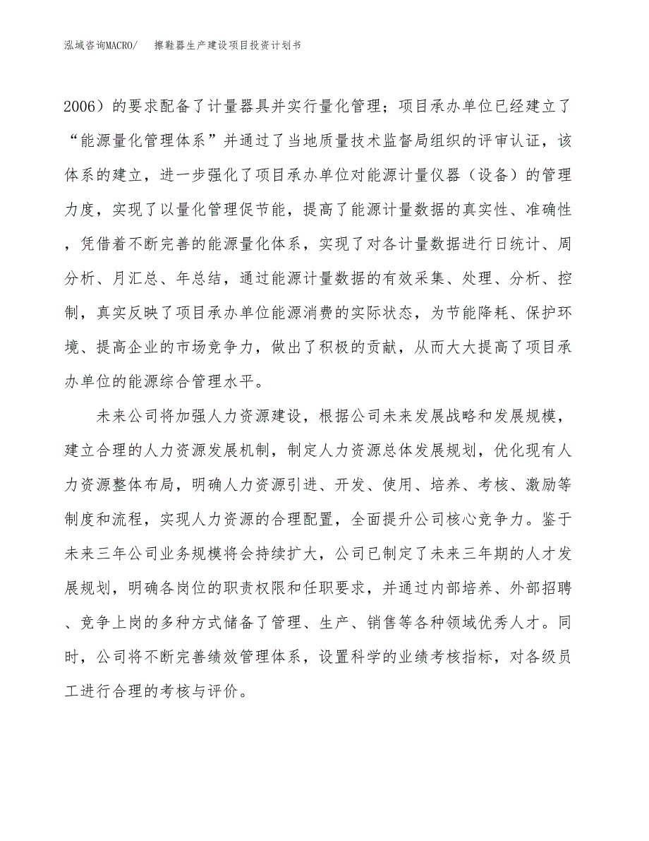 （参考版）擦鞋器生产建设项目投资计划书_第2页