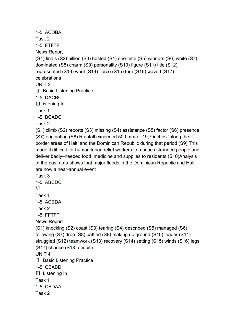 新视野大学英语视听说第四册课后答案.doc_第2页