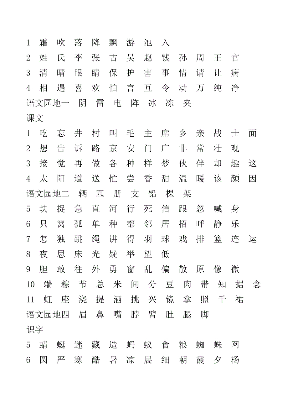 一年级下册生字表2018.2.9.doc_第1页