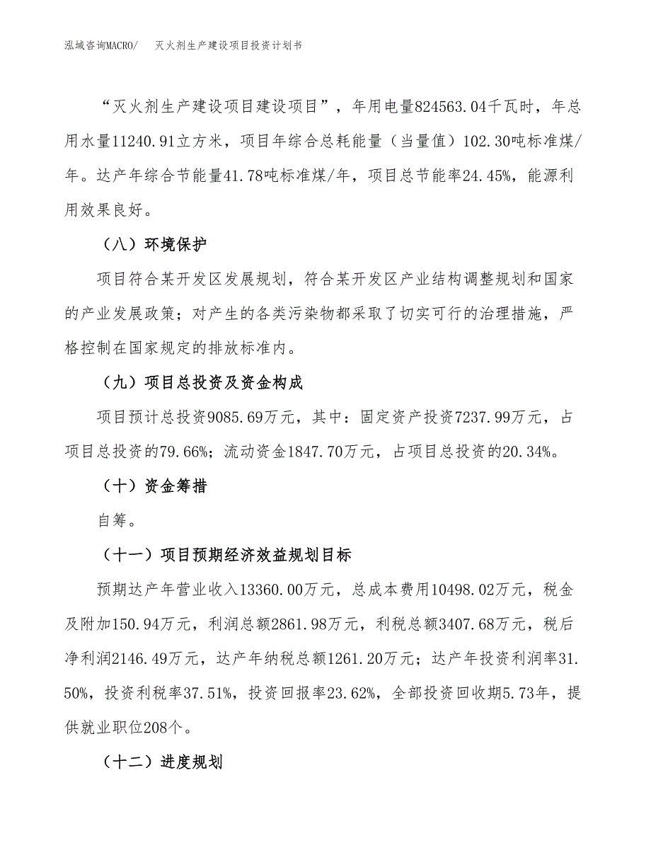 （参考版）灭火剂生产建设项目投资计划书_第3页