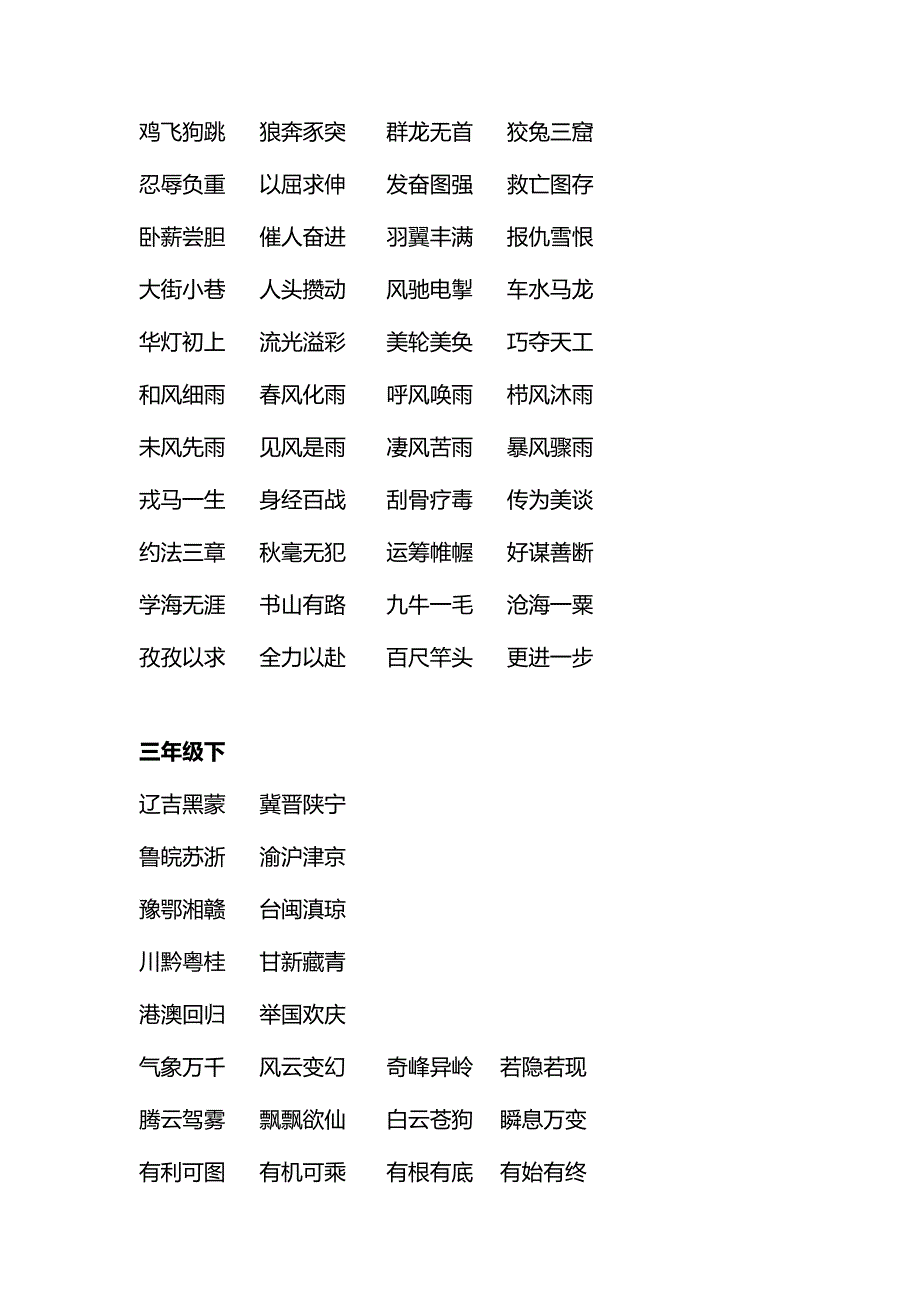 苏教版一到六年级成语完全整理_第3页