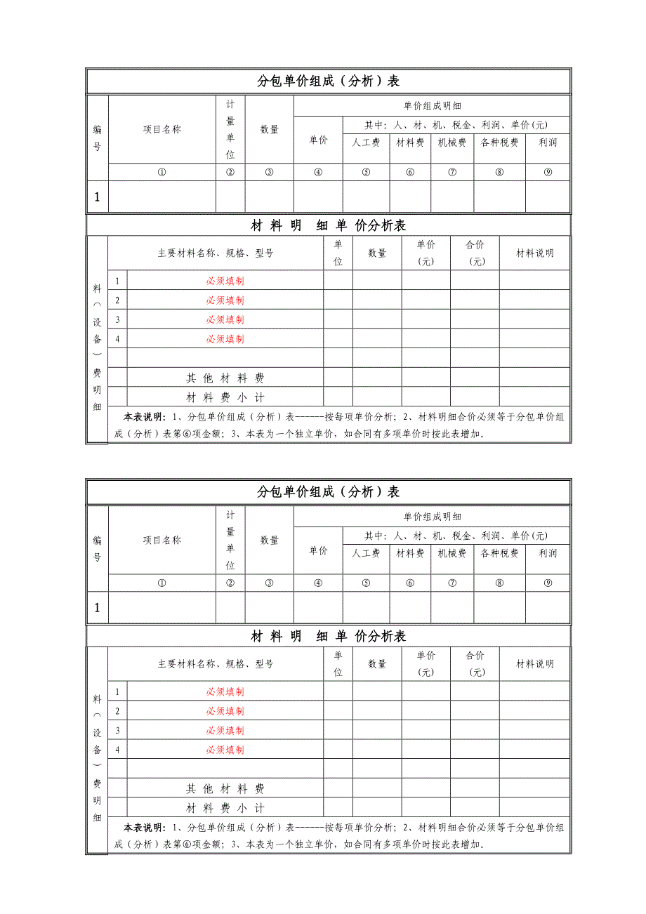 工程分包合同(标准版)模板_第4页