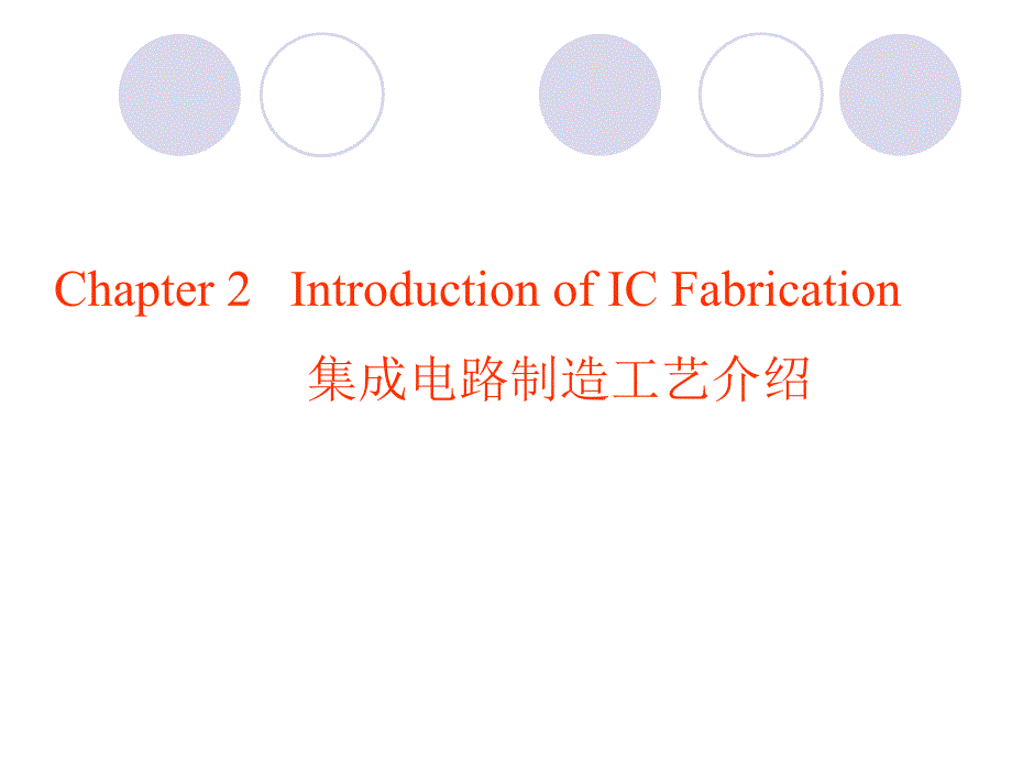 半导体工艺原理---集成电路制造工艺介绍(贵州大学)_第1页