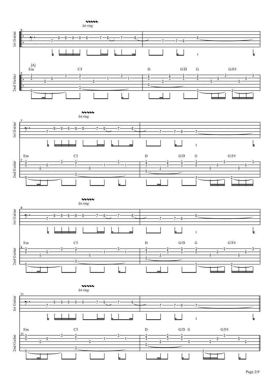 depapepe风向仪 独奏吉他谱_pdf_第2页