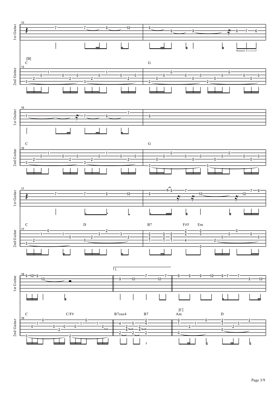 depapepe风向仪 独奏吉他谱_pdf_第3页