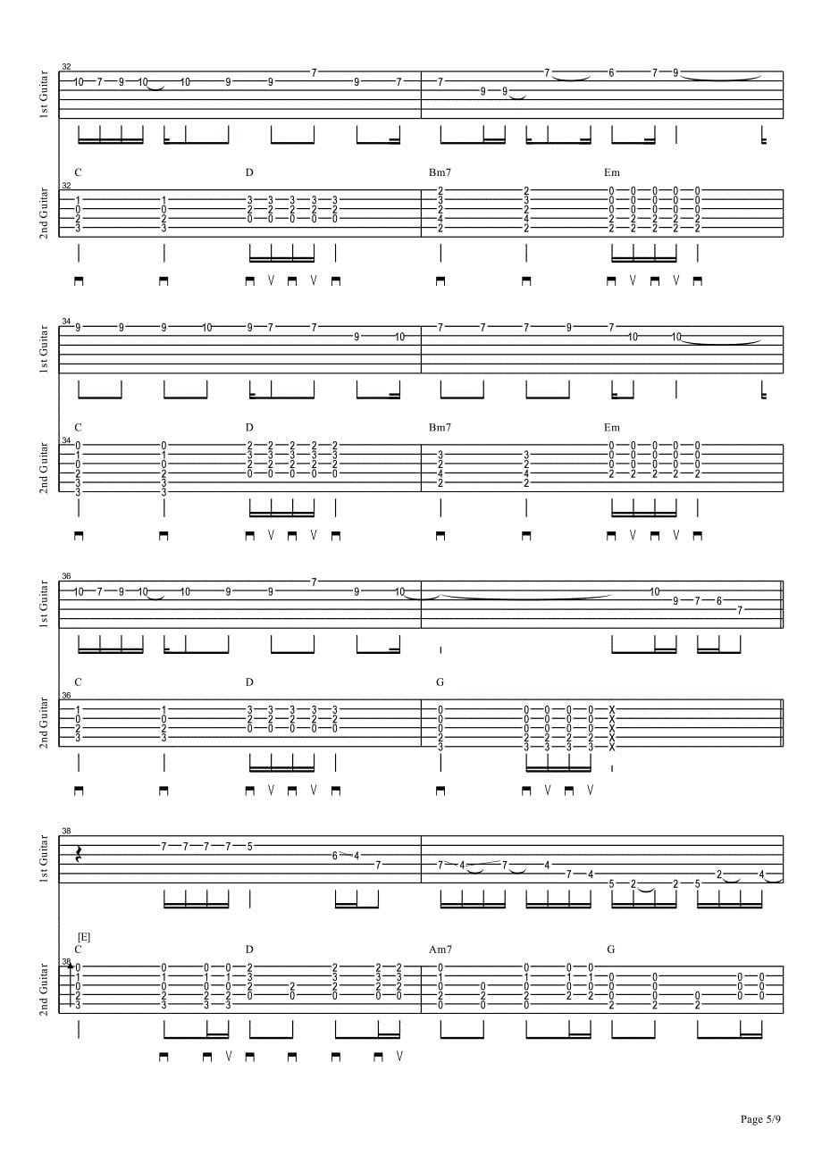 depapepe风向仪 独奏吉他谱_pdf_第5页