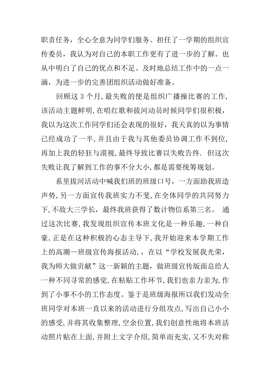 组织宣传委员年度工作总结.doc_第2页