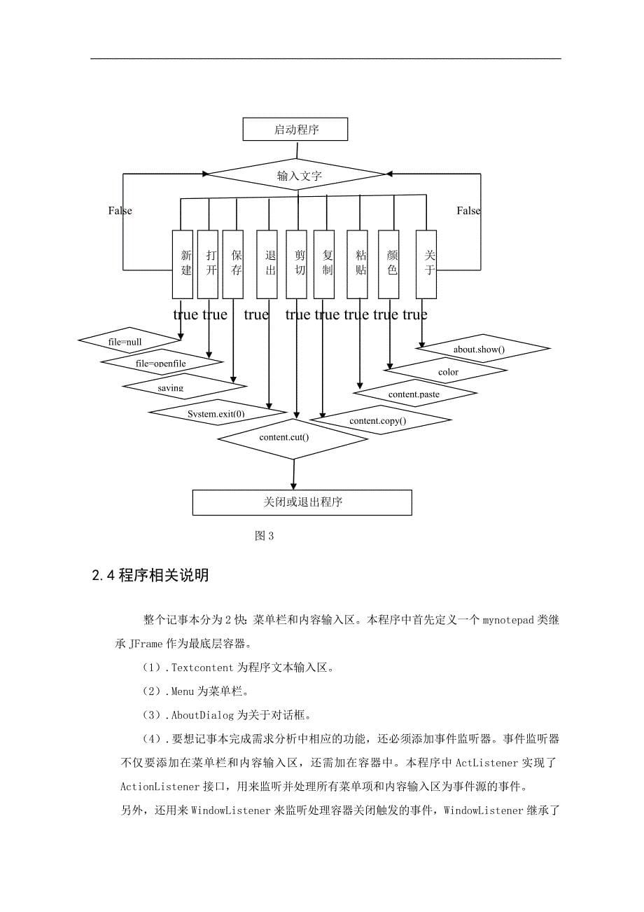 Java课程设计报告记事本程序-李云飞_第5页