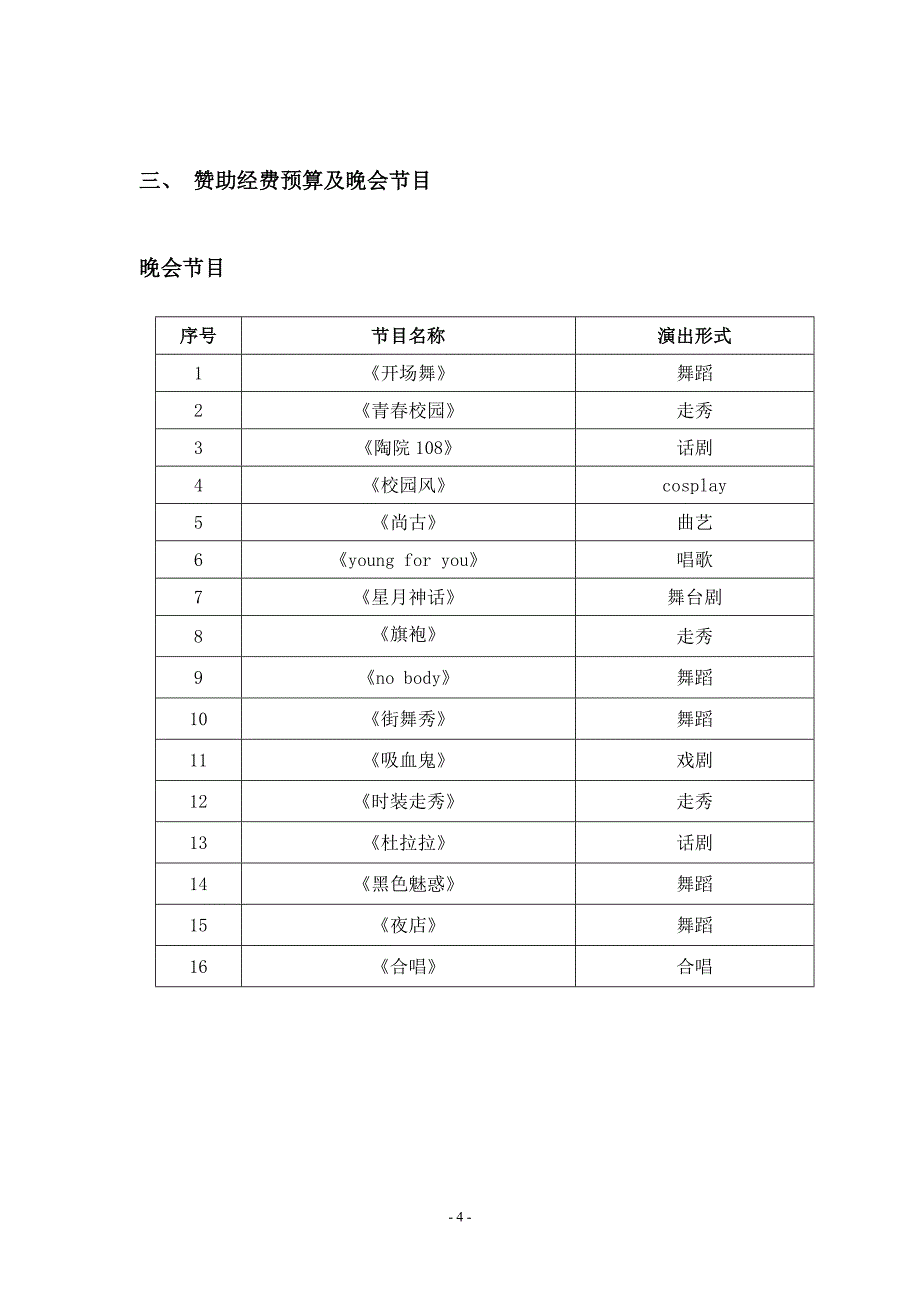 “鄱湖畔上好风光”社团联谊晚会策划_第4页