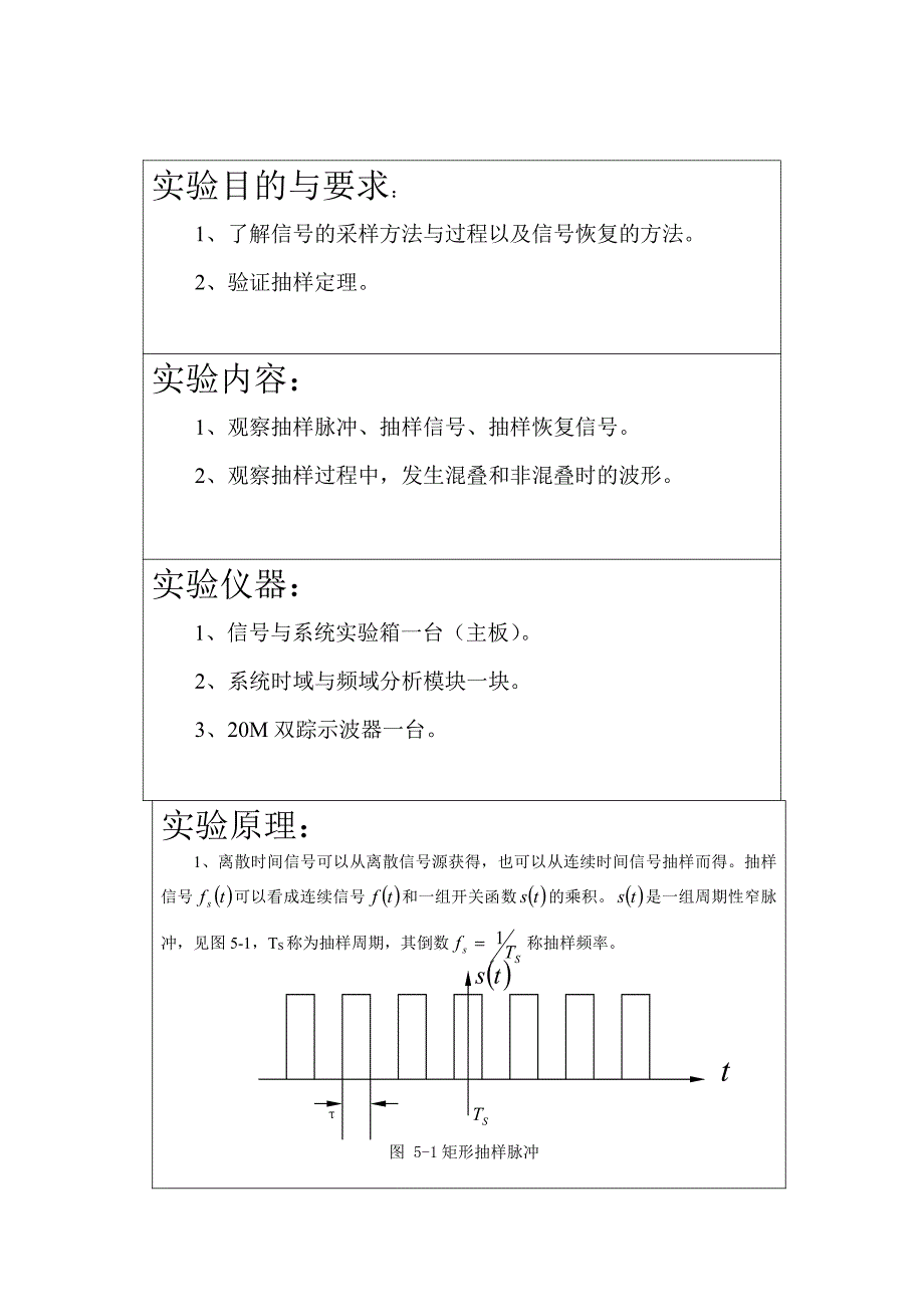 实验五 信号的采样与恢复_第2页