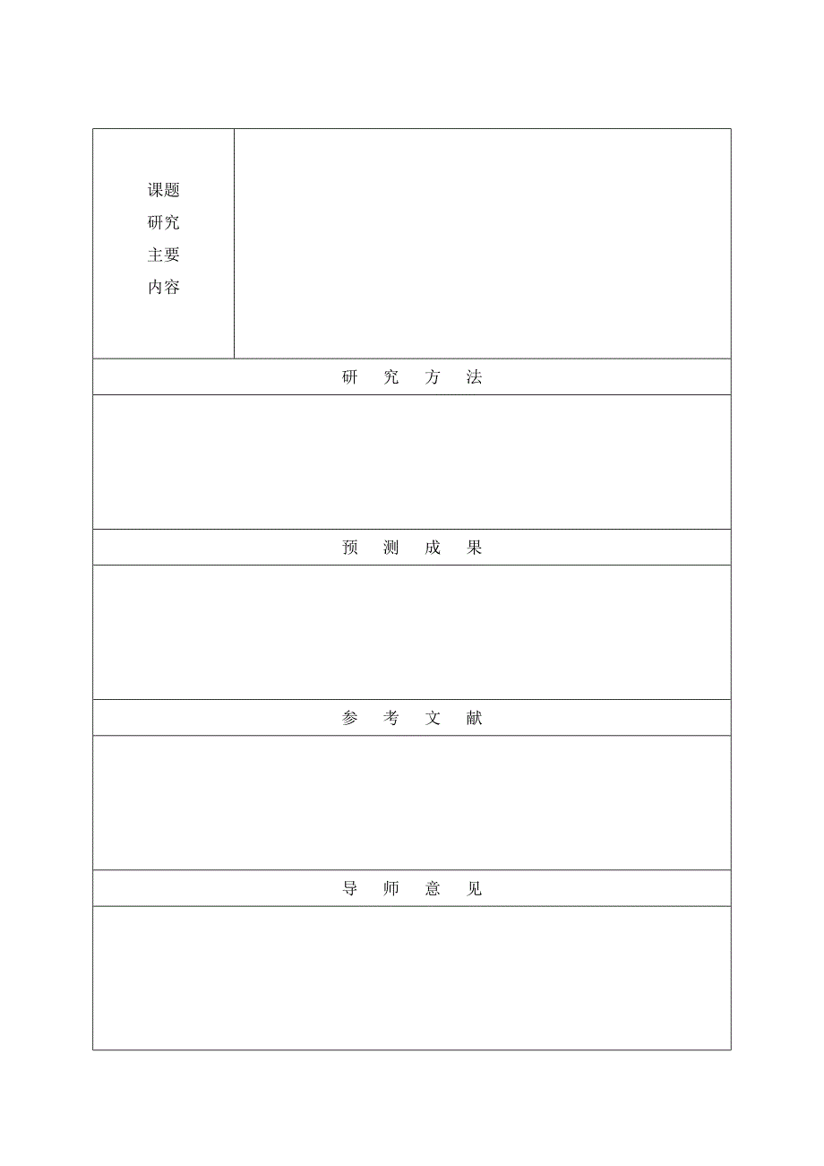 开题报告申请表_第2页