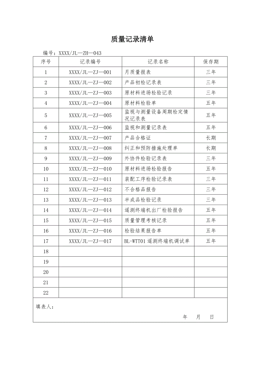 质量检验记录ZJ----------质检_第1页