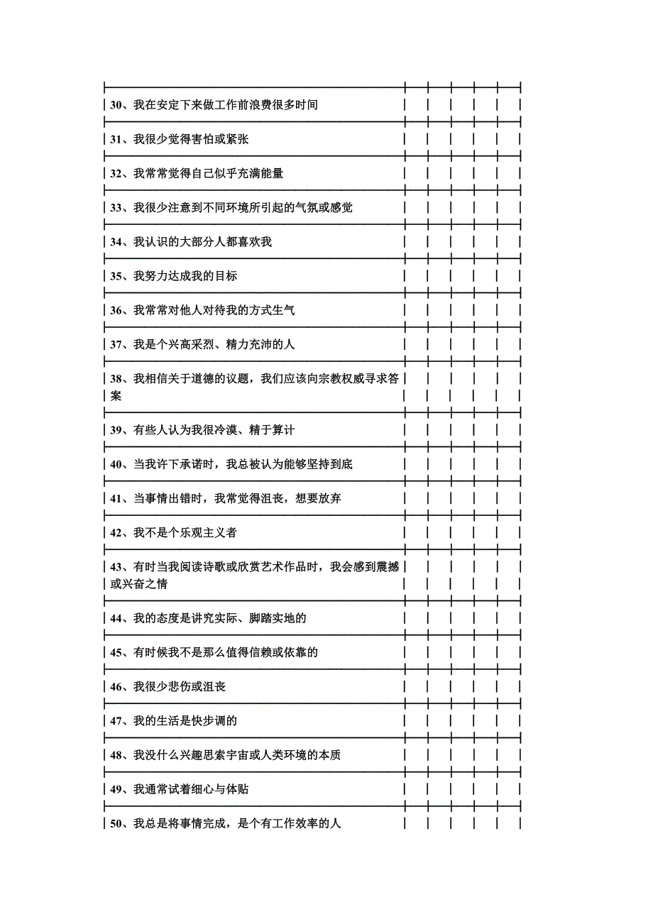 大五人格量表(简版)_第3页