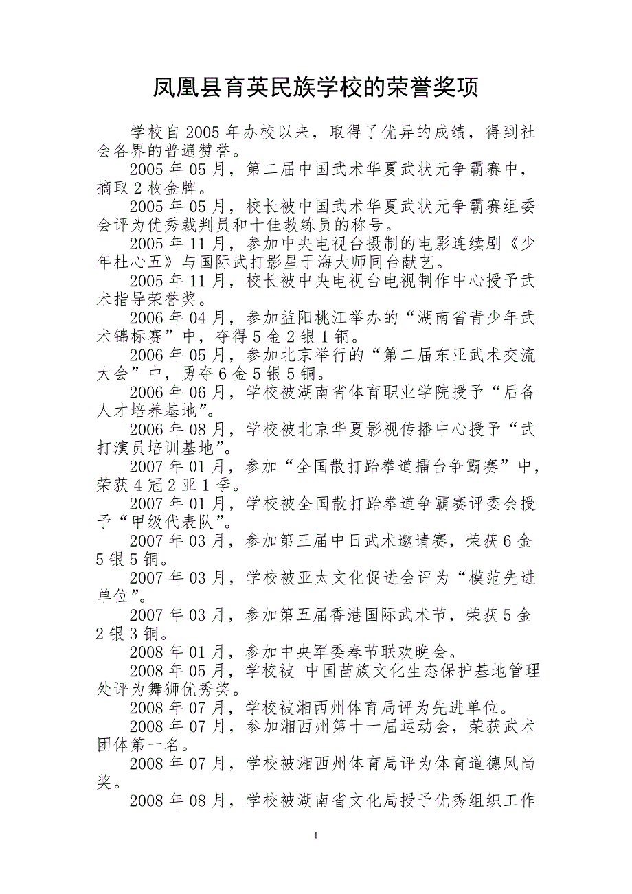 学校历年荣誉剖析_第1页