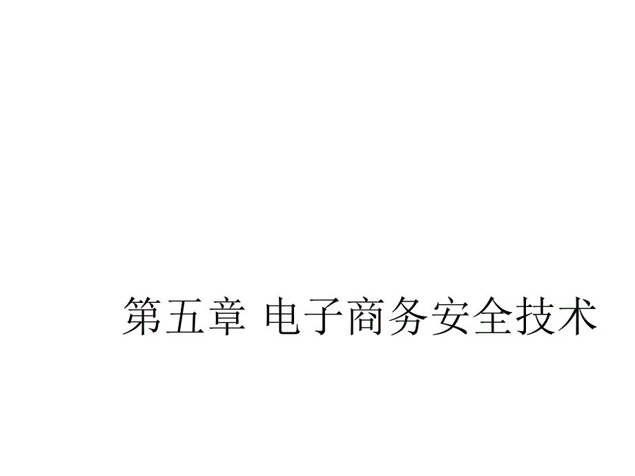 电子商务安全技术幻灯片_第1页