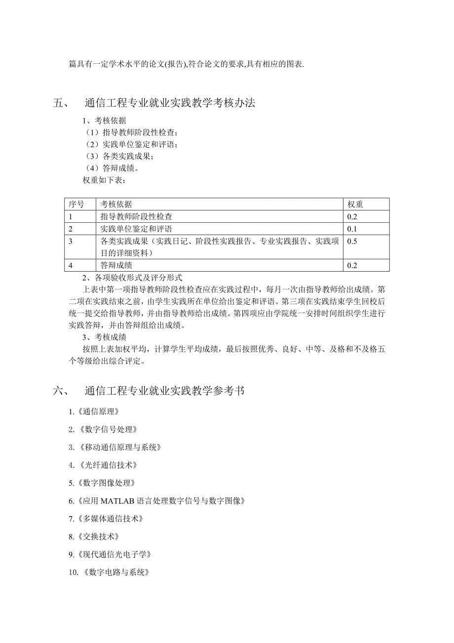 通信工程专业就业实践教学指导书讲解_第5页