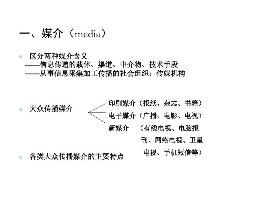 第九讲大众传播媒介幻灯片_第1页