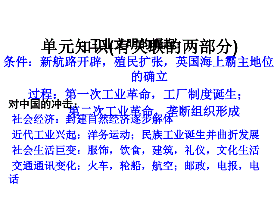 第二单元_工业文明的崛起和对中国的冲击岳麓版复习课件幻灯片_第3页