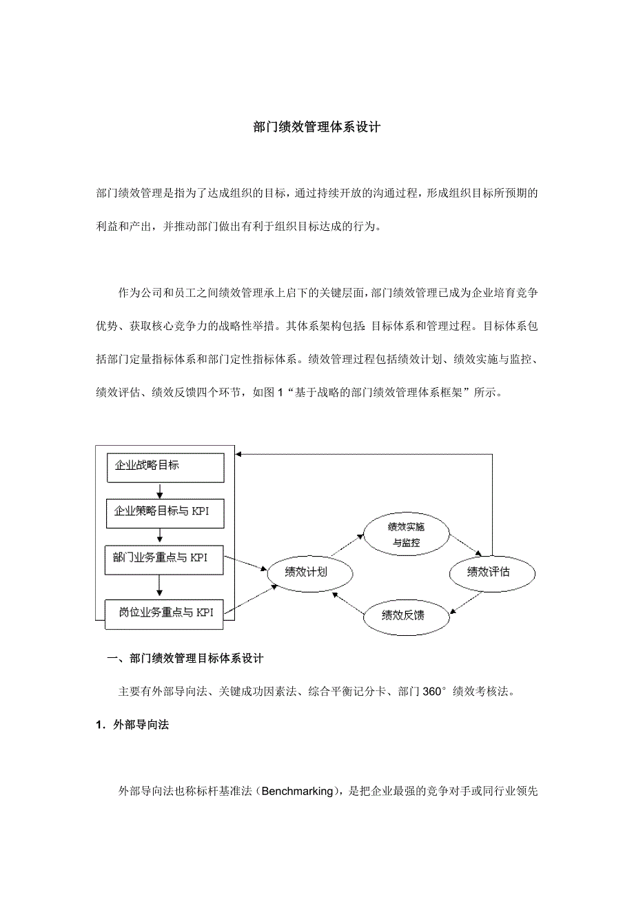 公司部门绩效管理体系设计_第1页