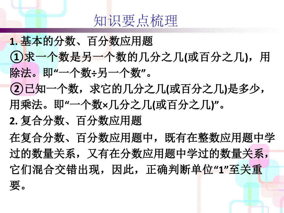 2018年小升初数学总复习课件- 分数、百分数应用题｜人教新课标 _第2页