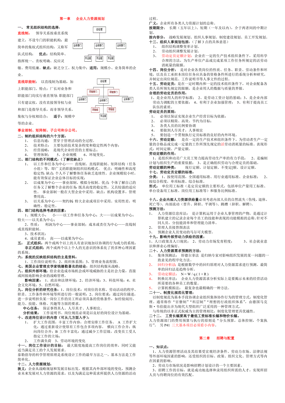 师级串讲：企业人力资源规划_第1页