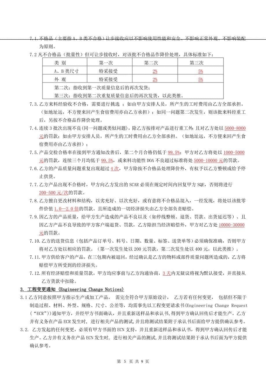 与供应商品质协议.._第5页