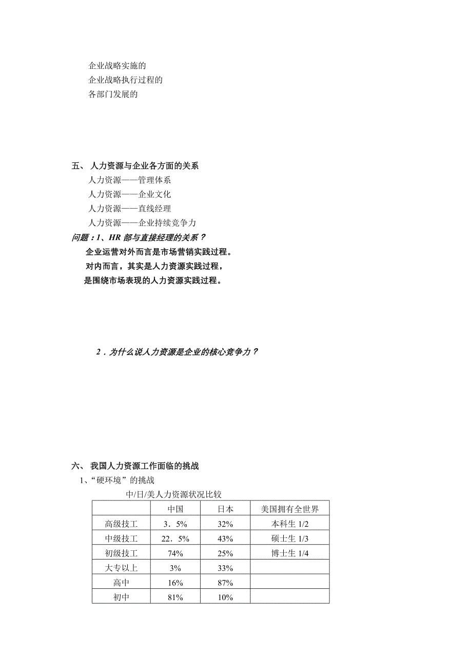 公司人力资源知识及案例分析(ppt 79页)_第5页