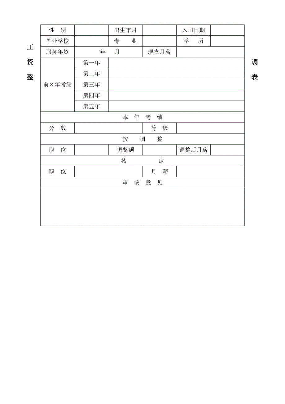 公司人事表格_第4页