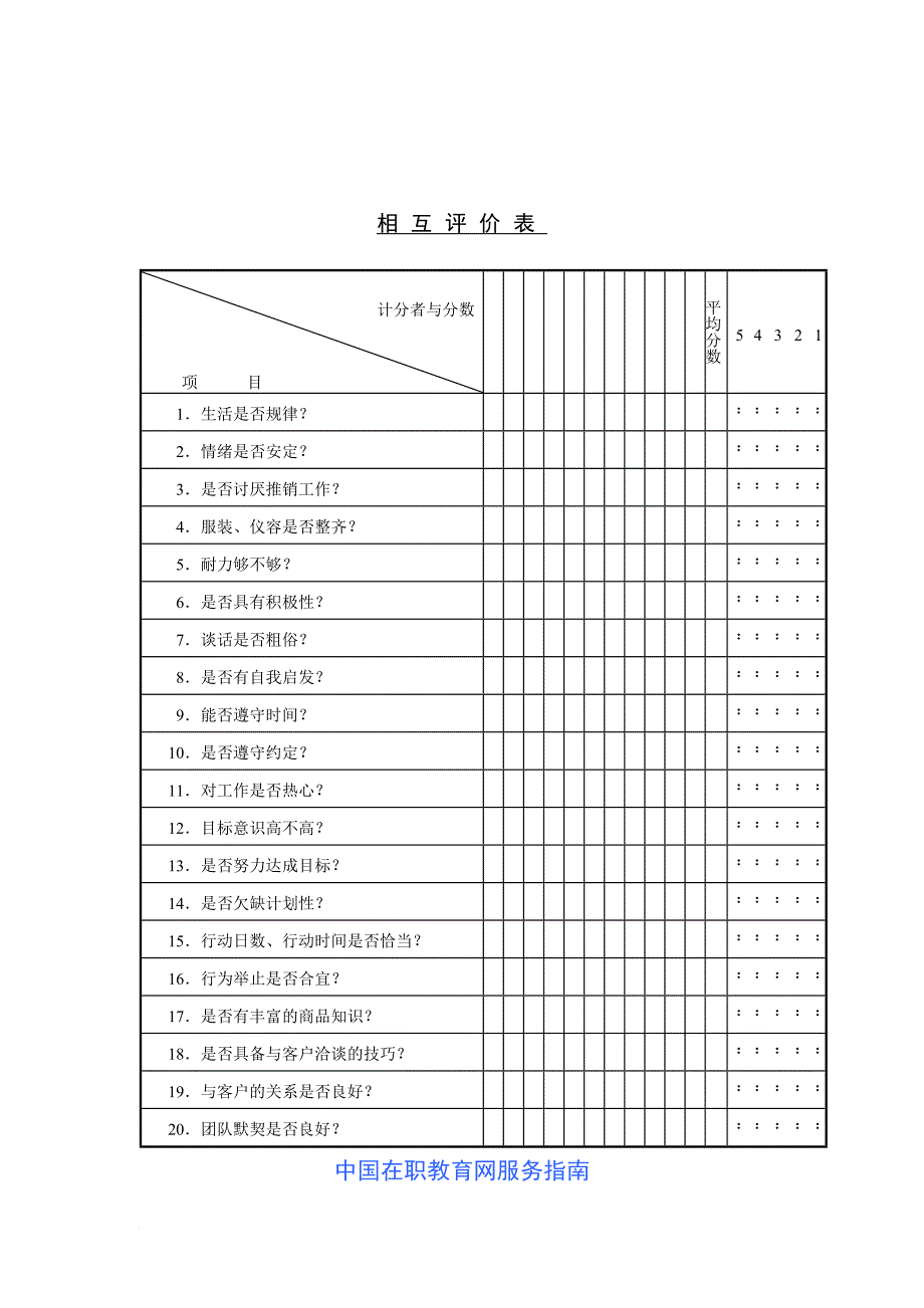 绩效考核_绩效计划考核表17_第1页