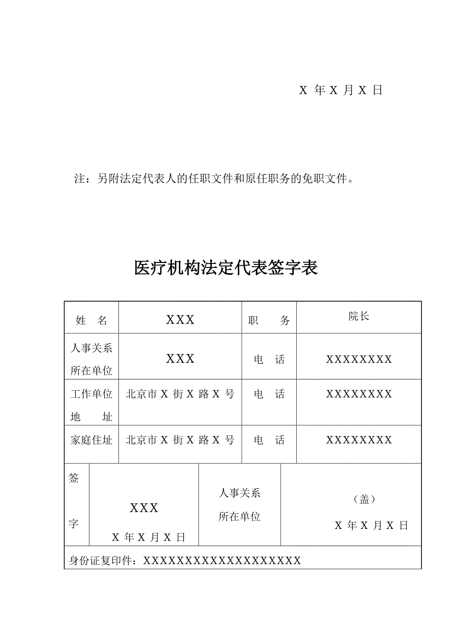 设置医疗机构申请书(示范文本)1_第3页