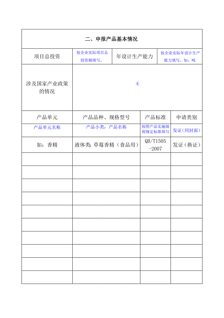 生产管理知识_食用香料香精产品生产许可申请书_第3页